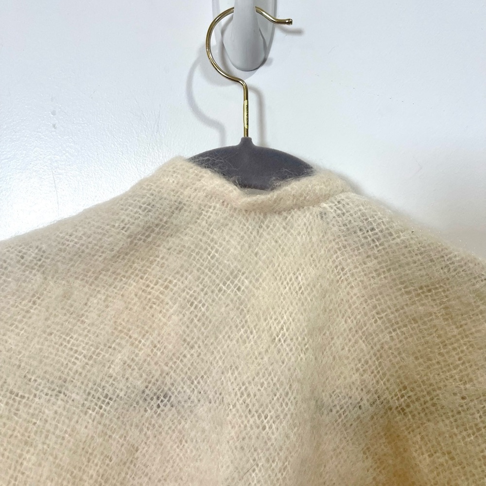 ๐ DONEGAL DESIGN IRELAND MOHAIR WOOL BLANKET CAPE - Picture 7 of 12